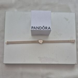 Pandora Rose Heart Mesh Bracelet